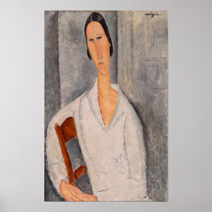 Póster Amedeo Modigliani - Madame Hanka Zborowska Inclina