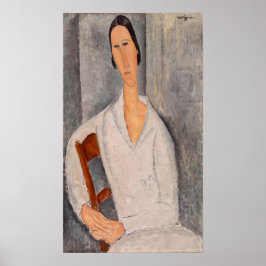 Póster Amedeo Modigliani - Madame Hanka Zborowska Leaning