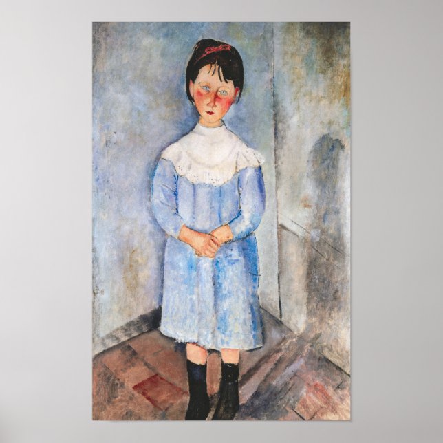 Póster Amedeo Modigliani - Niña en Azul (Frente)
