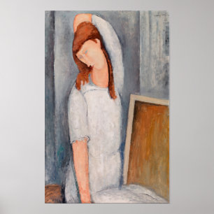 Póster Amedeo Modigliani - Portrait Jeanne Hebuterne #1