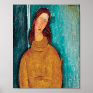 Póster Amedeo Modigliani: Retrato de Jeanne Hebuterne