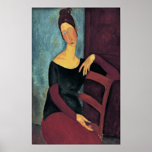 Póster Amedeo Modigliani, retrato de la esposa del artist