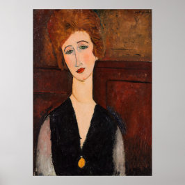 Póster Amedeo Modigliani - Retrato de una Mujer