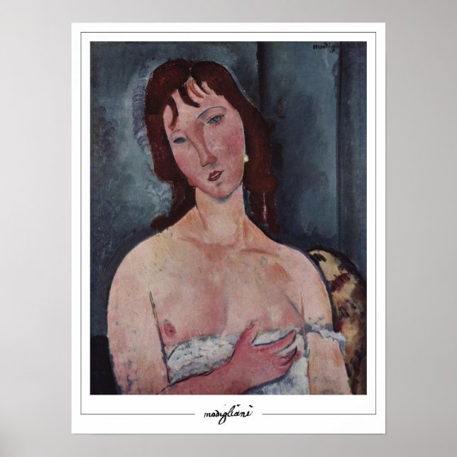 Póster Amedeo Modigliani Zedign Art Poster #123 (Frente)