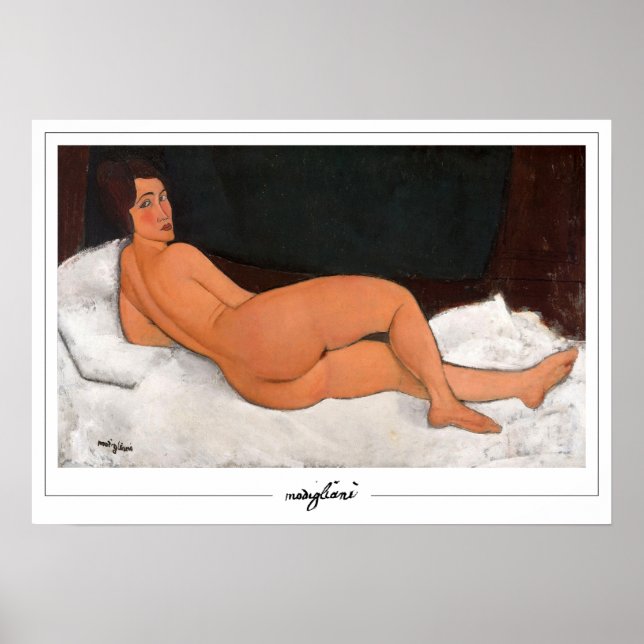 Póster Amedeo Modigliani Zedign Art Poster #133 (Frente)