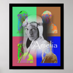 Póster Amelia Earhart