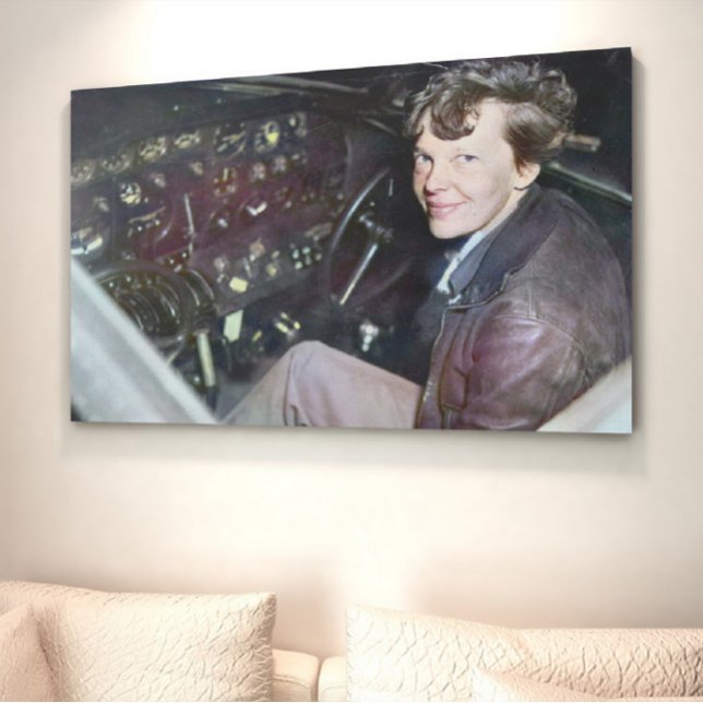 Póster Amelia Earhart Candid Airplane Cockpit Photo 1937 (Subido por el creador)