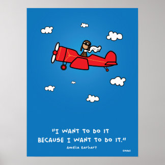 Póster Amelia Earhart poster