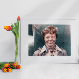 Póster Amelia Earhart Su Lockheed Modelo 10-E Electra