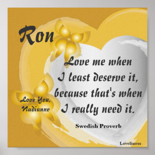 Póster Ámeme como soy, personalizar del _del poster