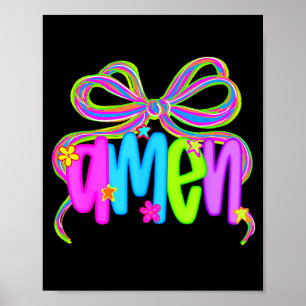 Póster Amen Coqueta Arco Jesús Biblia Fe Cristiana Religi