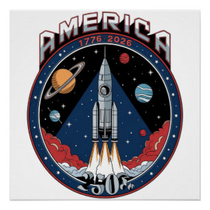 Póster América 250 1776 2026
