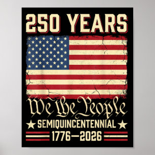 Póster América 250 aniversario bandera de EE. UU. america