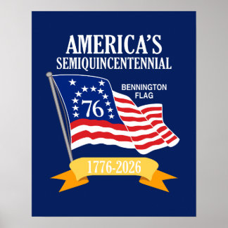 Póster América 250 Semiquincentenario 1776-2026 Estados U