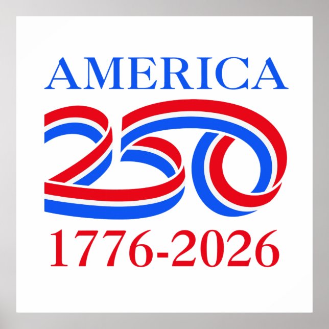 Póster America 250th Anniversary 1776-2026 Patriotic  (Frente)