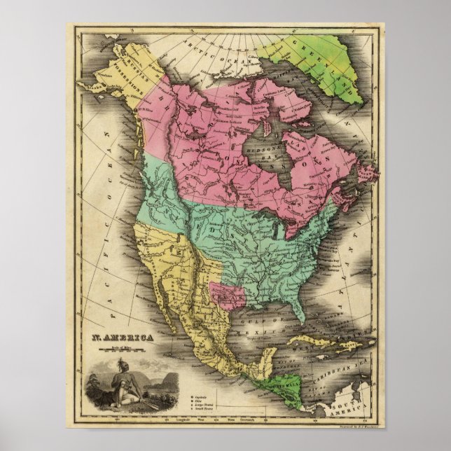 Póster América del Norte (Frente)