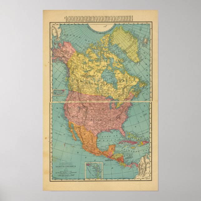 Póster América del Norte 13 (Frente)