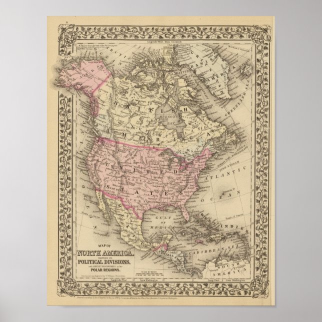 Póster América del Norte 21 (Frente)