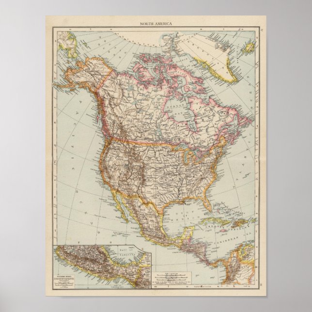 Póster América del Norte 36 (Frente)