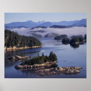 Póster América del Norte, Canadá, Columbia Británica, Joh