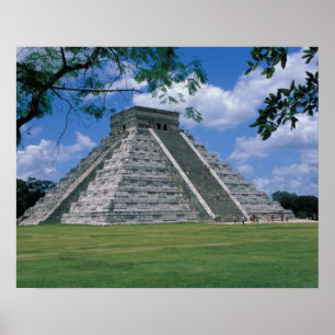 Póster América del Norte, México, Península de Yucatá
