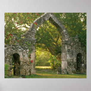 Póster América del Norte, México, Península de Yucatán,