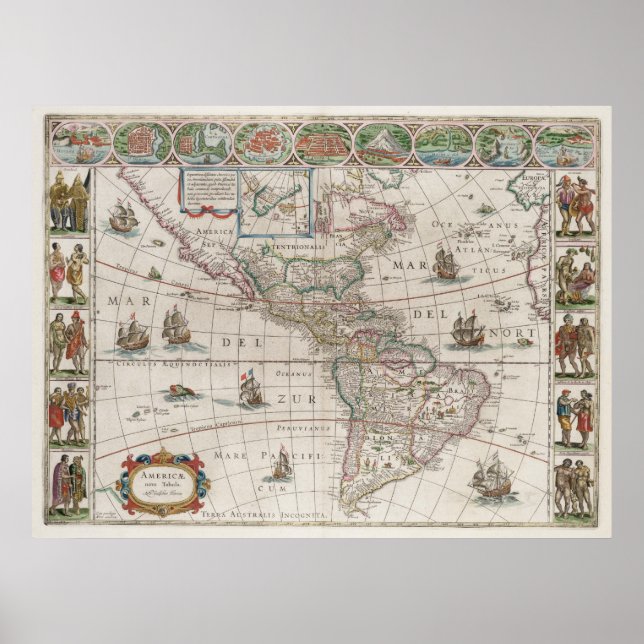 Póster América del Norte y del Sur (Frente)