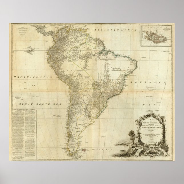 Póster América del Sur (Frente)