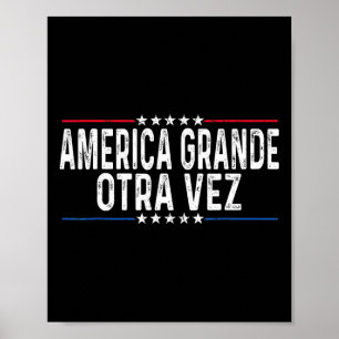 Póster América Grande otra vez divertida Trump habla en E