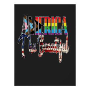 Póster América La Hermosa - LGBTQIA