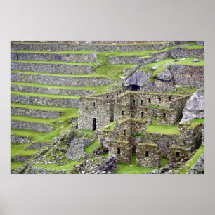 Póster América, Perú, Machu PIcchu. Los 2 antiguos