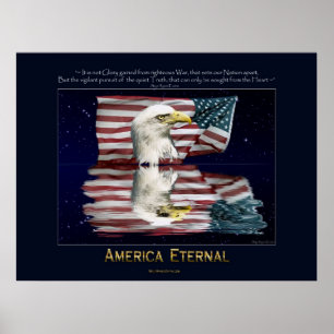 Póster AMÉRICA, Poster Patriótico ETERNO