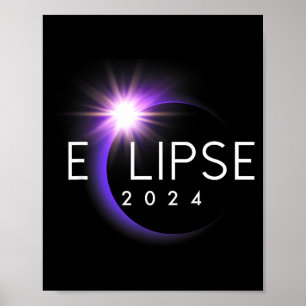 Póster América Totalidad 04 08 24 Eclipse Total de Sol 20