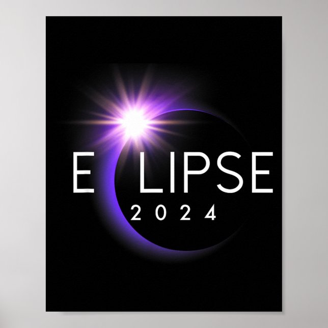 Póster América Totalidad 04 08 24 Eclipse Total de Sol 20 (Frente)