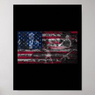Póster América Trump 2a Armas Dios País Biblia Cruz
