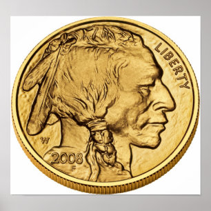 Póster American Buffalo Gold Bullion Coin