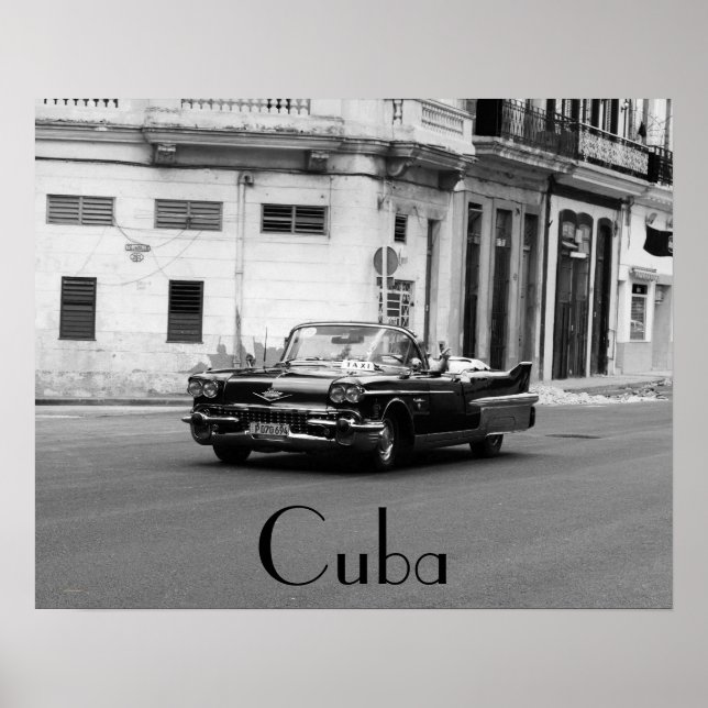 Póster American Cars in Havana Cuba (Frente)