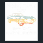 Póster american classic genuine quality limited edition<br><div class="desc">A vintage classic car poster perfect for decorating your home,  garage,  office,  or studio. This retro automotive artwork is ideal for car enthusiasts,  collectors,  and anyone who appreciates timeless classic car culture.</div>