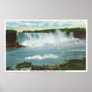 Póster American Falls Maid of the Mist View