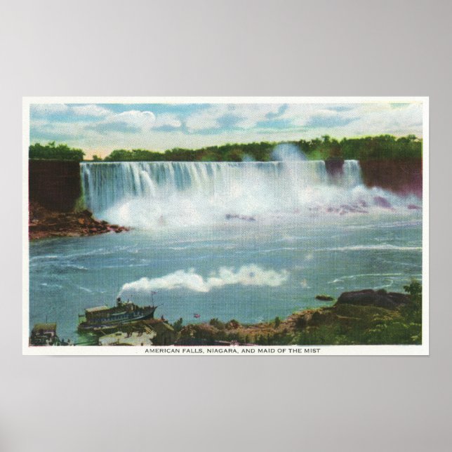 Póster American Falls Maid of the Mist View (Frente)