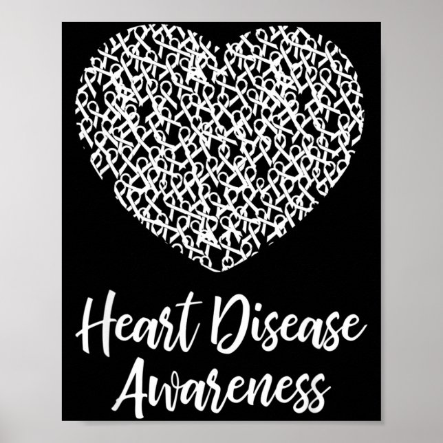 Póster American Heart Month Suprt Tees Co Heart Disease A (Frente)