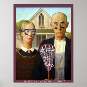 Póster American Lacrosse Gothic