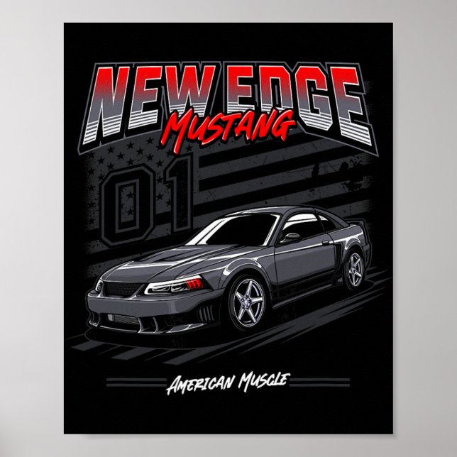 Póster American Muscle Car New Edge Coupe 4.6  (Frente)