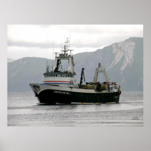 Póster American No. 1, Factory Trawler in Dutch Harbor, A