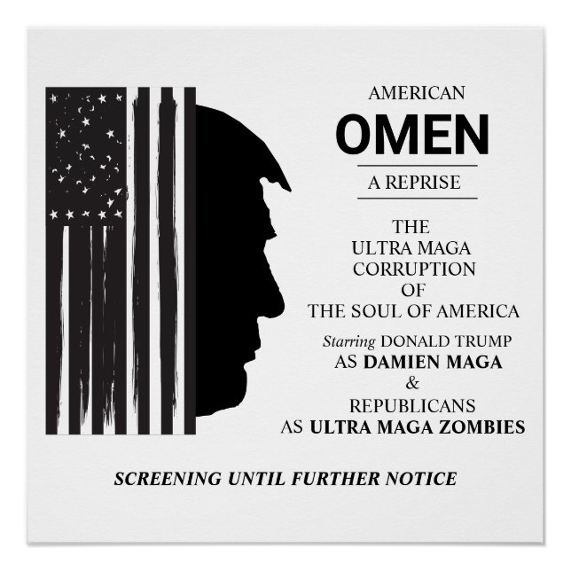 Póster American Omen In Black (Anverso)