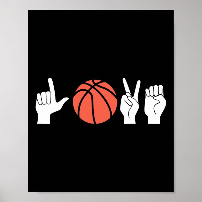 Póster American Sign Language Asl Deaf Sketll  (Frente)