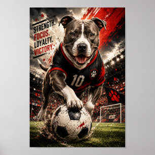 Póster American Staffordshire Terrier Power Play