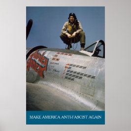 Póster American WWII Pilot MAAFA