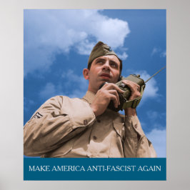 Póster American WWII Radio Operator MAAFA