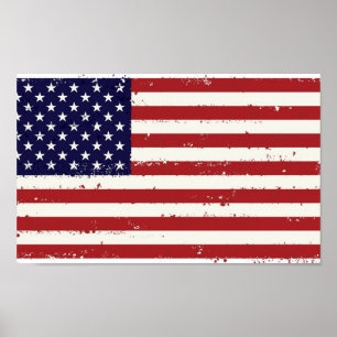 Póster Americana Bandera Poster